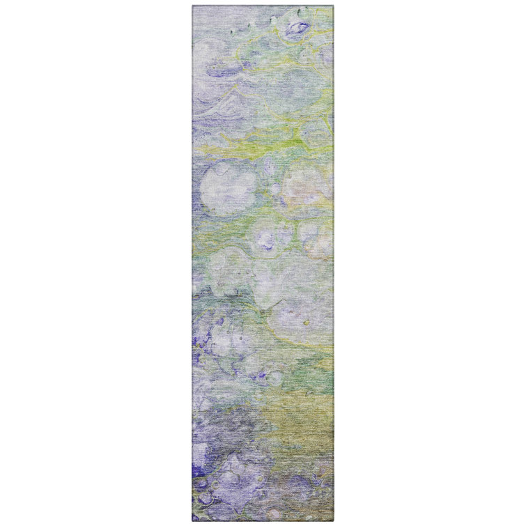 Jagdesh Washable Abstract Indoor / Outdoor Rug