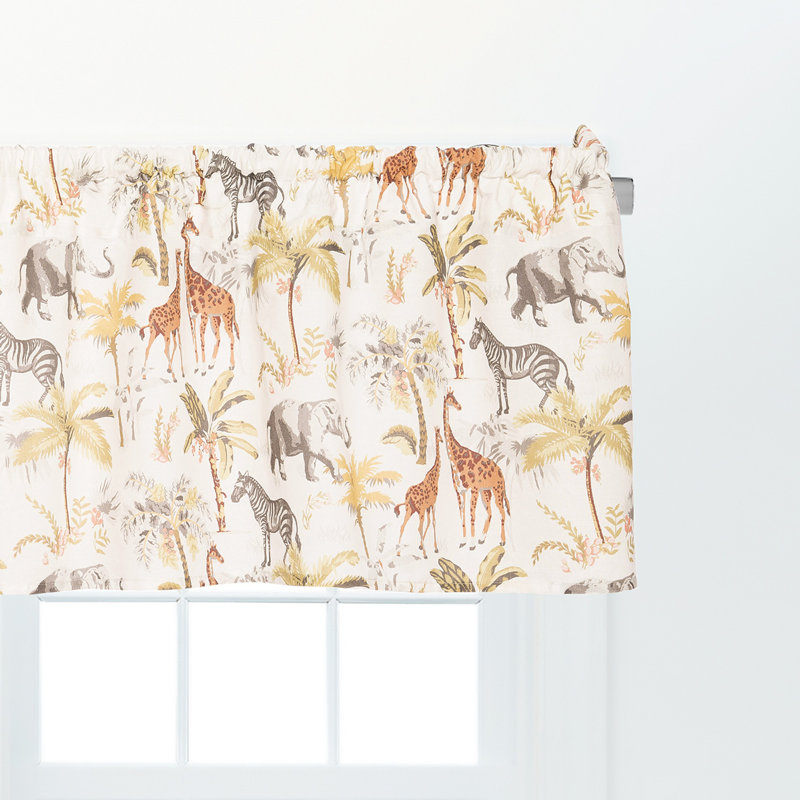 Nico Safari Multicolor Cotton Valance Set