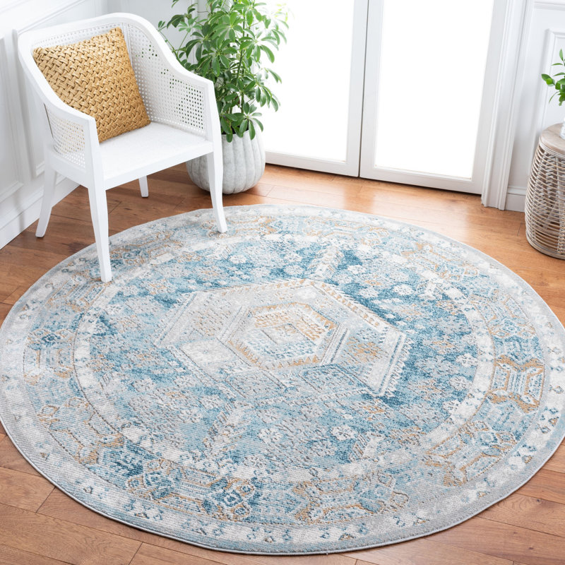 Qulin Performance Oriental Rug, Round 6'7"