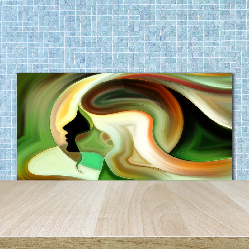 50cm W x 100cm L Glass Peel and Stick Panel