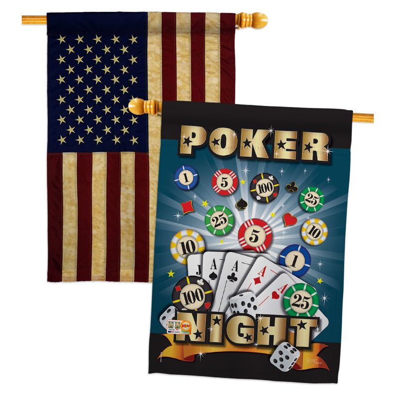 Double Sided 40'' H x 28'' W Polyester House Flag