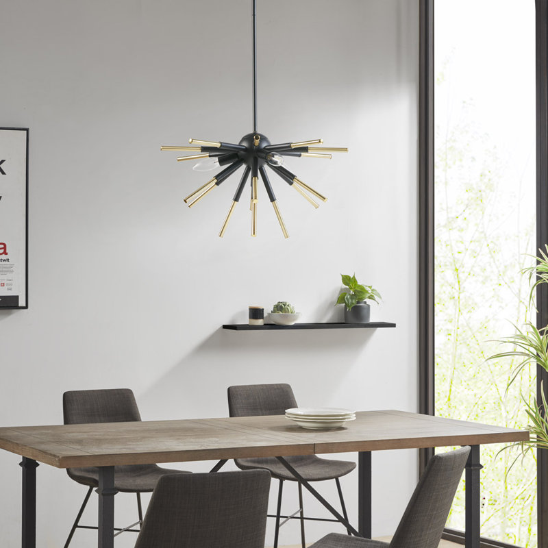 Lustre géométrique moderne à 3 lumières
