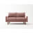 Anacapa 58" Velvet Round Arm Sofa Loveseat-928580839