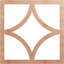 26"OD x 16 5/8"ID x 1/4"T Statesman Wood Fretwork Pierced Ceiling Medallion, Hickory-63412327-63412349