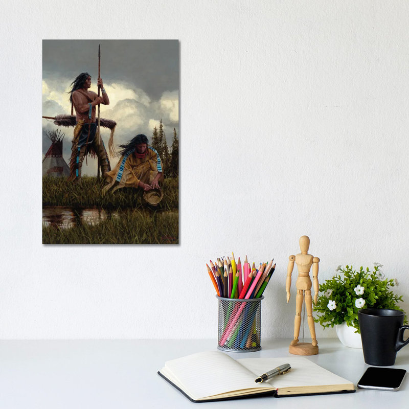 Ensemble par Joe Velazquez - peinture sur toile tendue, H 12 po x l 8 po x P 0,75 po