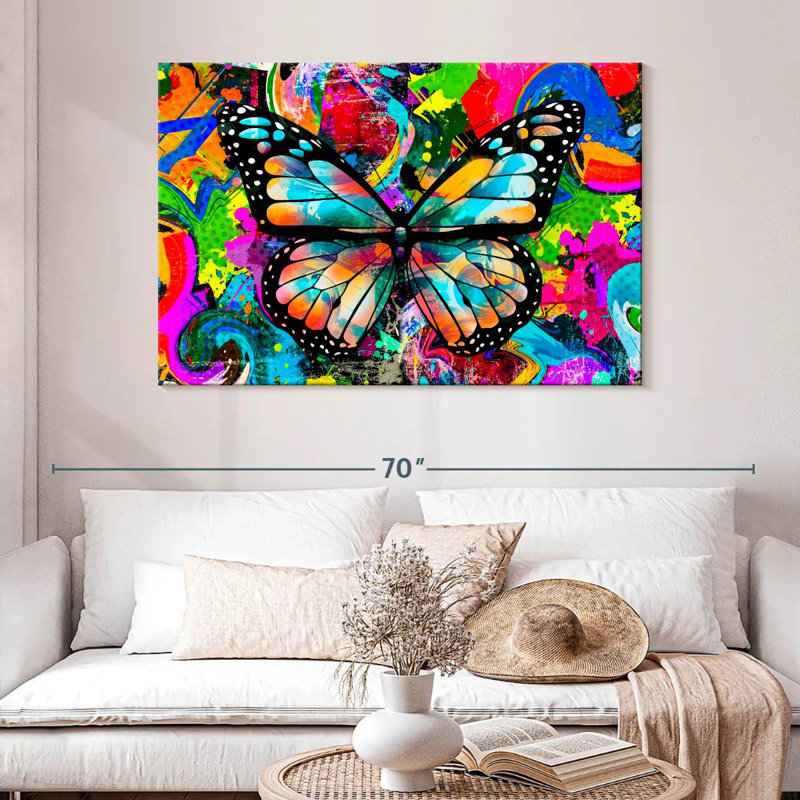 Brampt Trippy Butterfly, 32" H x 48" W