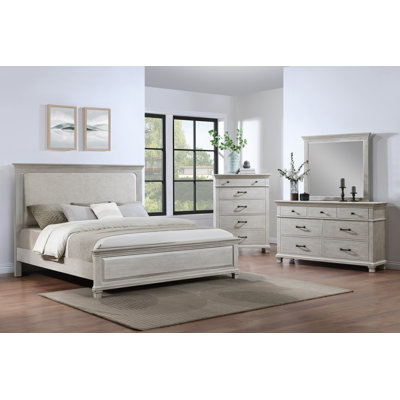 Ensemble de chambre à coucher en bois avec coffre 4 pièces Izaguirre