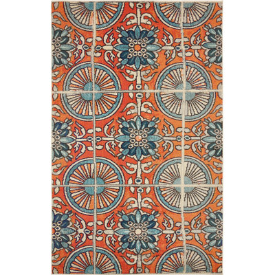 Eddins Washable Geometric Indoor Rug