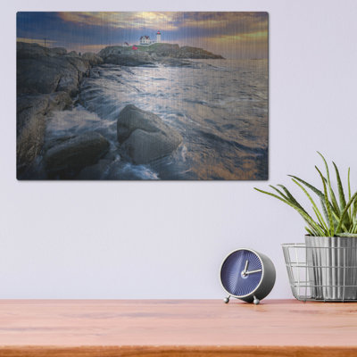 'Morning Tide At Cape Neddick' by Rick Berk Metal Wall