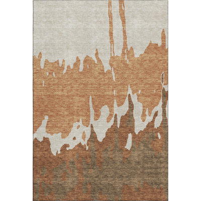 Premium Machine Washable Prisco Paprika Rug