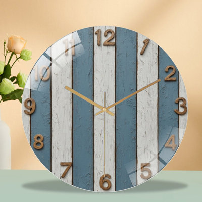 Horloge murale en verre 12 po