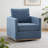 30.5" W Upholstered Comfy Swivel Club Chair-850508338