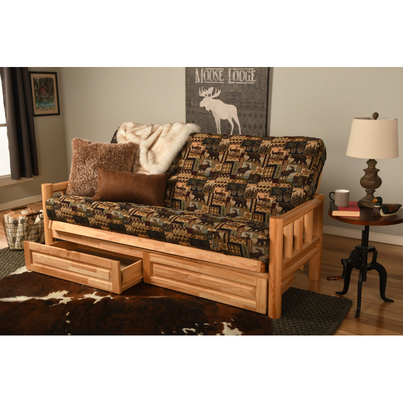 Stratford Full / Double 80'' Upholstered Futon And Mattress, Peter's Cabin 