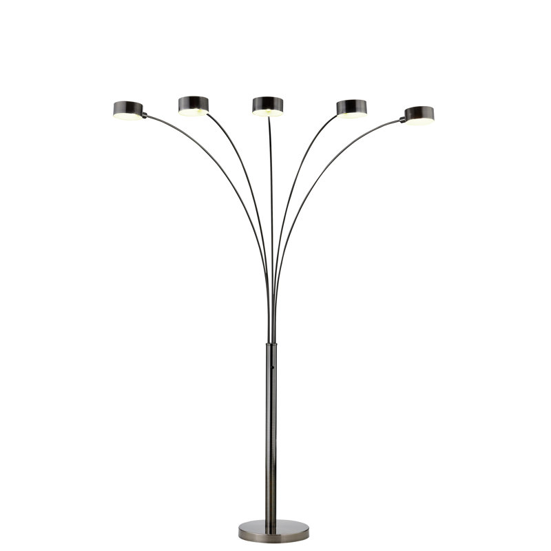 Artiva Pro  5-Arched LED Lamp with Dimmer,7W-3000K