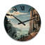 Horloge murale en bois massif Spahn-80870276