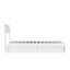 Norla Twin XL Wood Platform Bed with Footboard and Storage Drawers, White-317705661-317705632