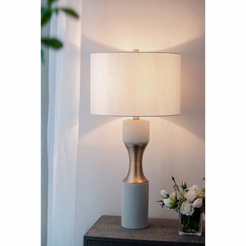 Lampe de table - Ciment avec métal