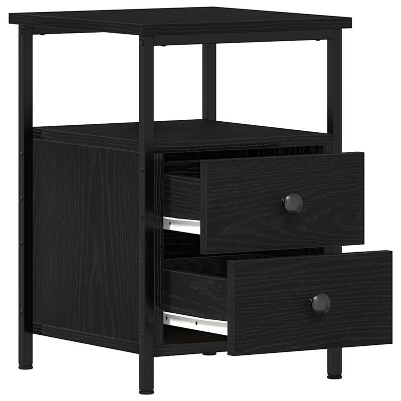 34cm W Metal Bedside Table