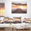 Coussin imprimé Yellow Sea and Brown Pier - Sea & Shore-29828159-29854714