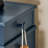 Shoe Cabinet Tall Narrow Entryway Shoe Storage Cabinet 3 Drawers Flip-Down Shoe Organizer for Hallway,Living Room,Small Space,Blue,20.9"W x 9.4"D x 46.5"H-731675833-714169048