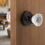 Classic Rosette with Crystal Door Knob-1055587132