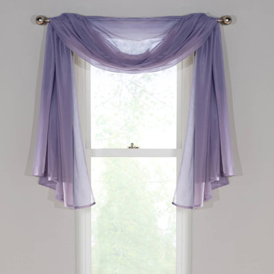 Adolfus Sheer Window Scarf Single Panel