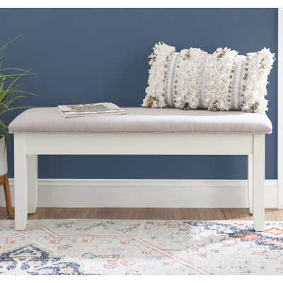 Eltingville Polyester Upholstered Storage Bench