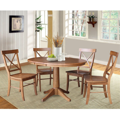 Chapital Extendable Solid Wood Dining Set
