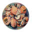 Horloge murale Expressionist Seashells Collage II-1096630801