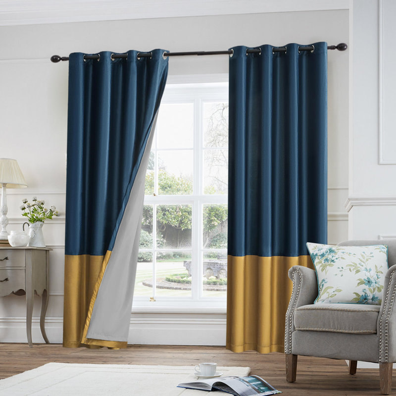 100% Full Blackout Velvet Curtains,2 Panels, 52" W x 84" L