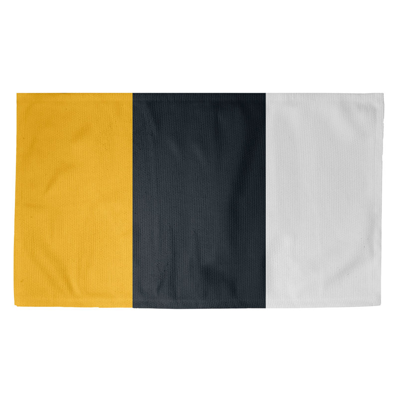 Tapis jaune/blanc football pittsburgh, Rectangle 2 pi x 3 pi, Oui
