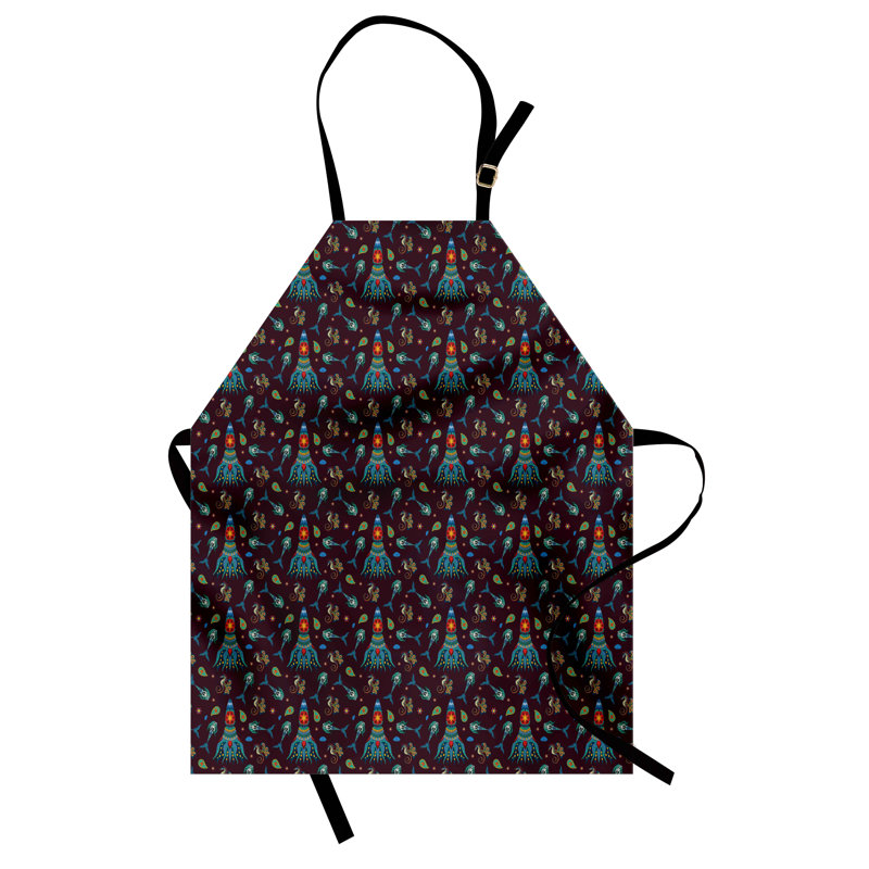 Multicolore, tablier East Urban Home Octopus unisexe, style sirène, taille adulte