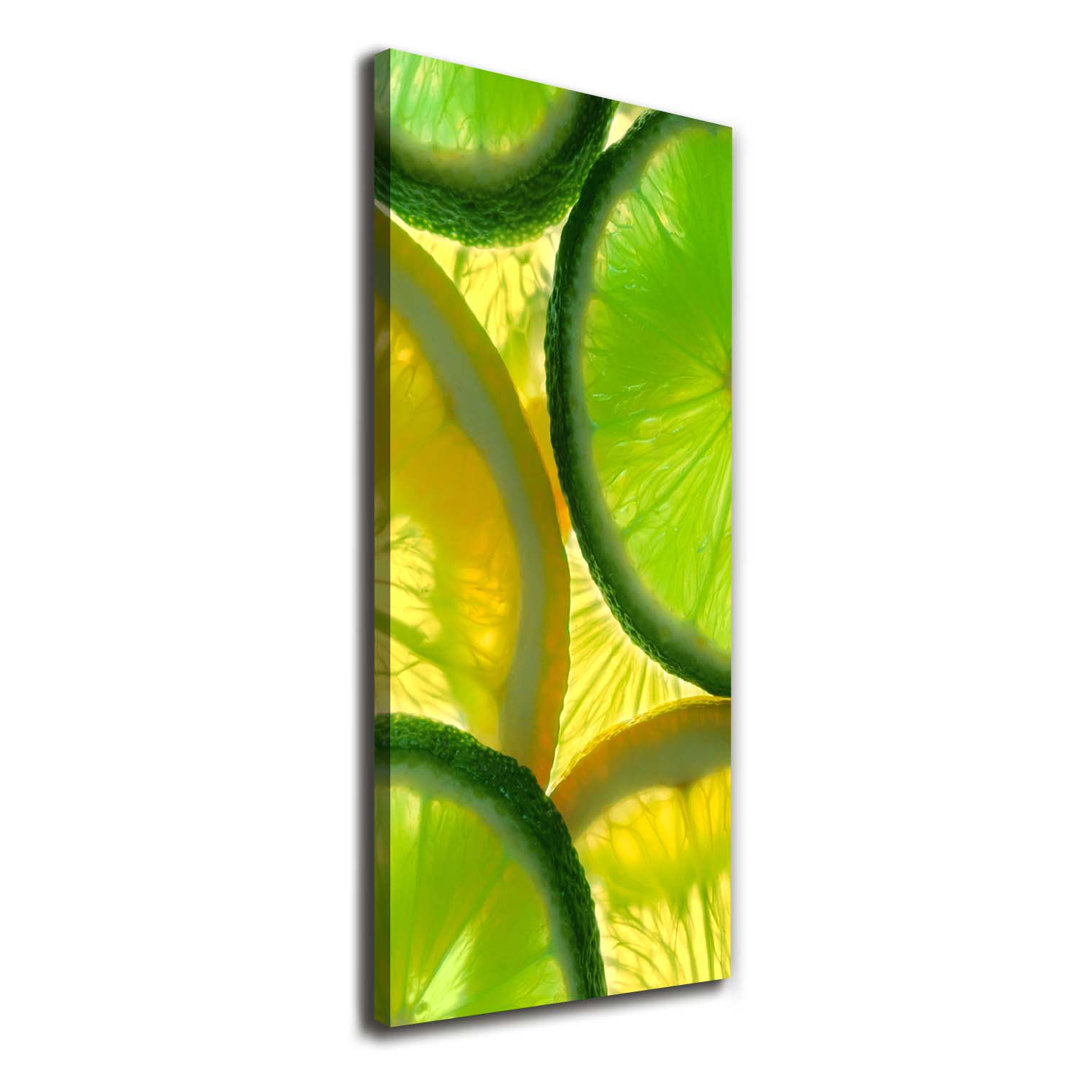 Limette und Zitrone - Kunstdrucke auf Leinwand - Wrapped Canvas