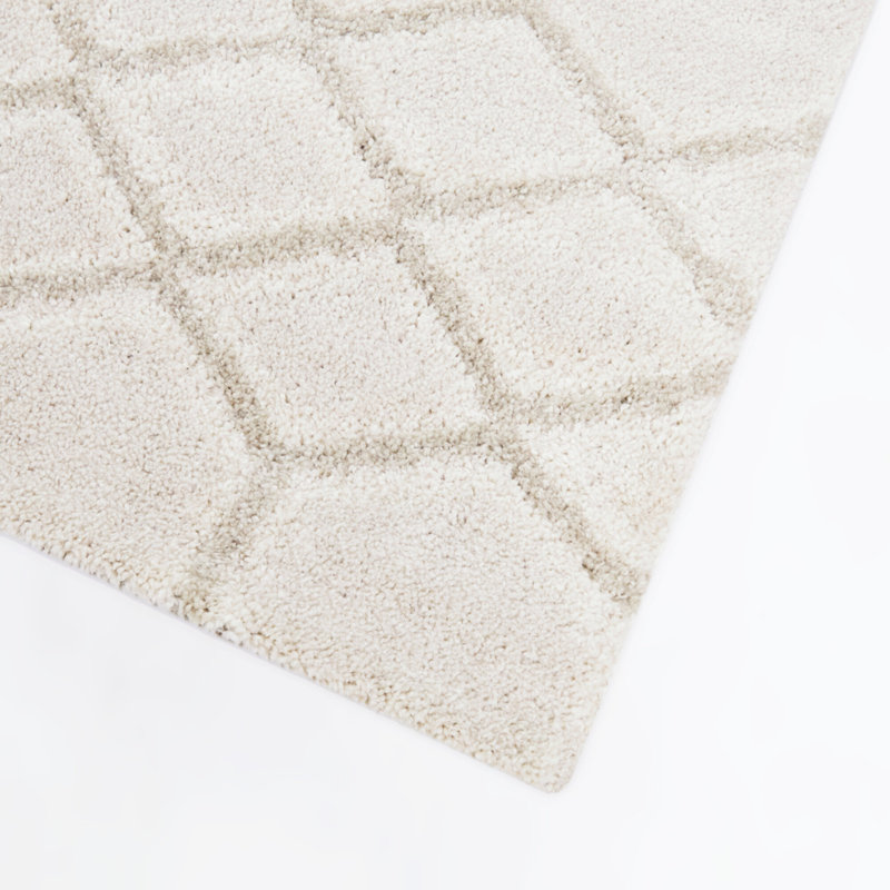 Charles Beige Modern Luxe Area Rug, Rectangle 5'3" x 7'