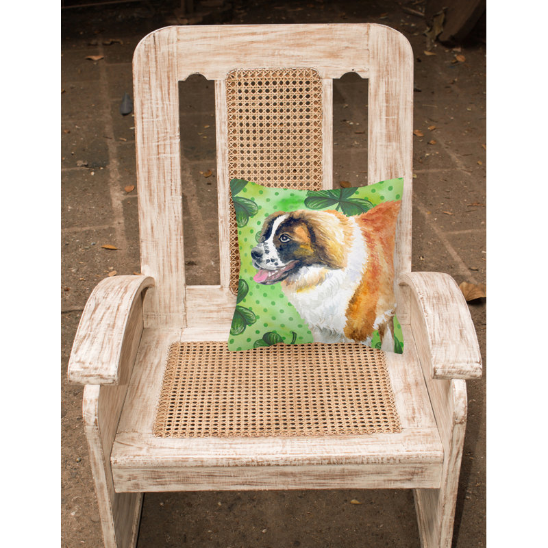 Coussin intérieur/extérieur st patrick, 18 po x 18 po, Saint-Bernard