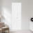 White Primed 3 Panel Solid Core Shaker Closet Wood Bi-fold Doors With Hardware Kit-120151324