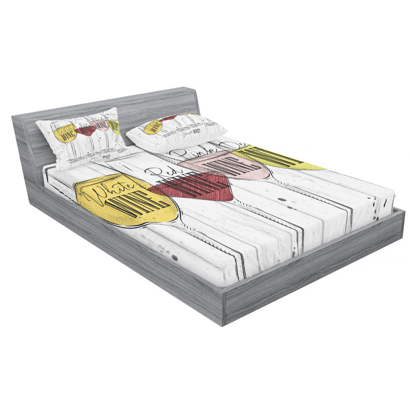 Microfiber Sheet Set, Full Sheet Set with Fitted Sheet