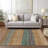 Washable Striped Indoor / Outdoor Rug-1791760127