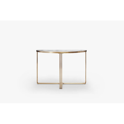 Ariss 109cm Glass Top Console Table