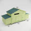 Poulailler en bois 11,12 pi, 2 portes de gamme, bonne ventilation, nichoirs, grande cage à volaille de finition, pi, fenêtres de ventilation
