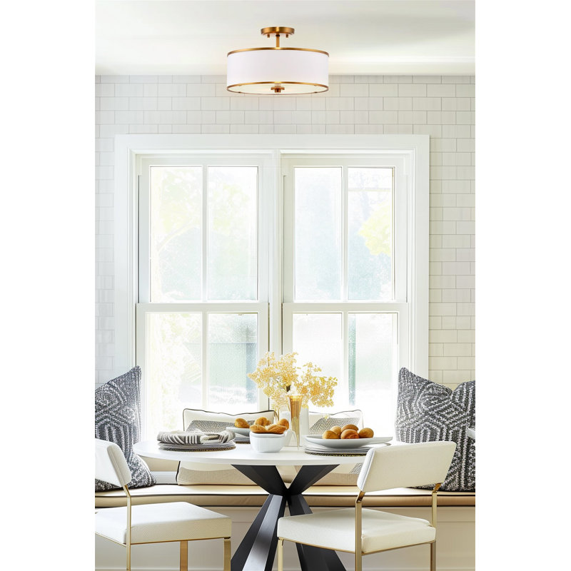 Razik Fabric Semi Flush Mount