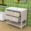 Armoire de meuble-lavabo moderne avec cadre en bois et quatre tiroirs-561101019