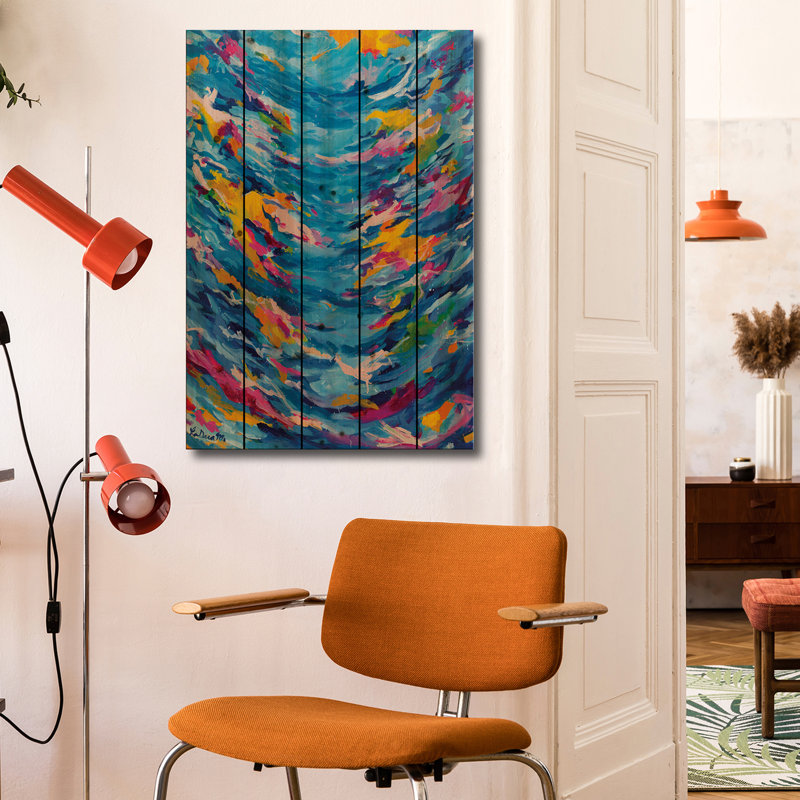 Reproduction d'art mural en bois - Dream To Bloom par LaDara McKinnon, H 40 po x l 26 po
