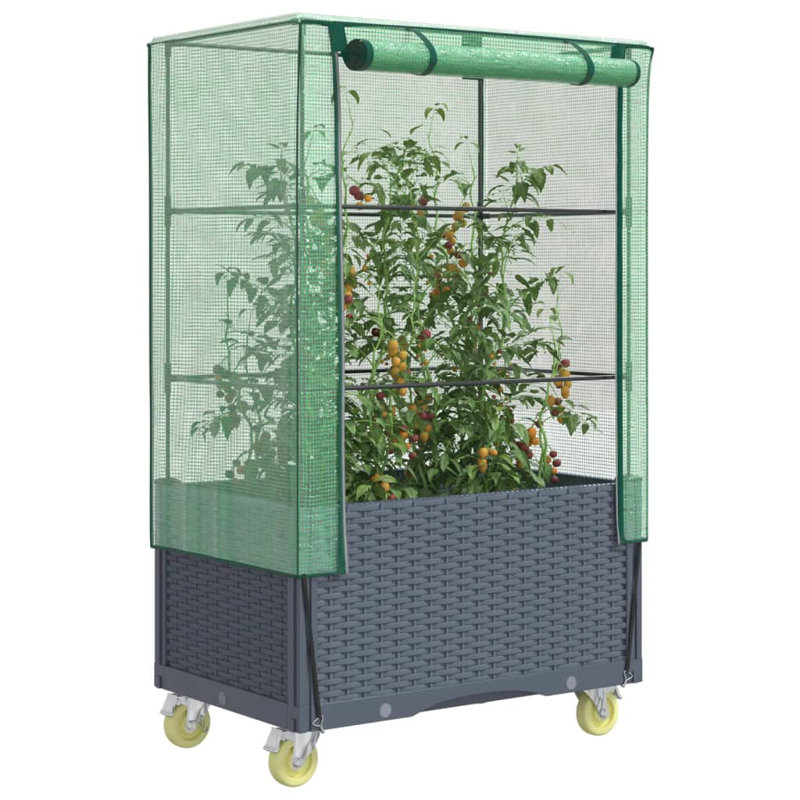 Cerutti Raised Garden Bed, Blue Grey, 54cm H x 50cm W x 40cm D