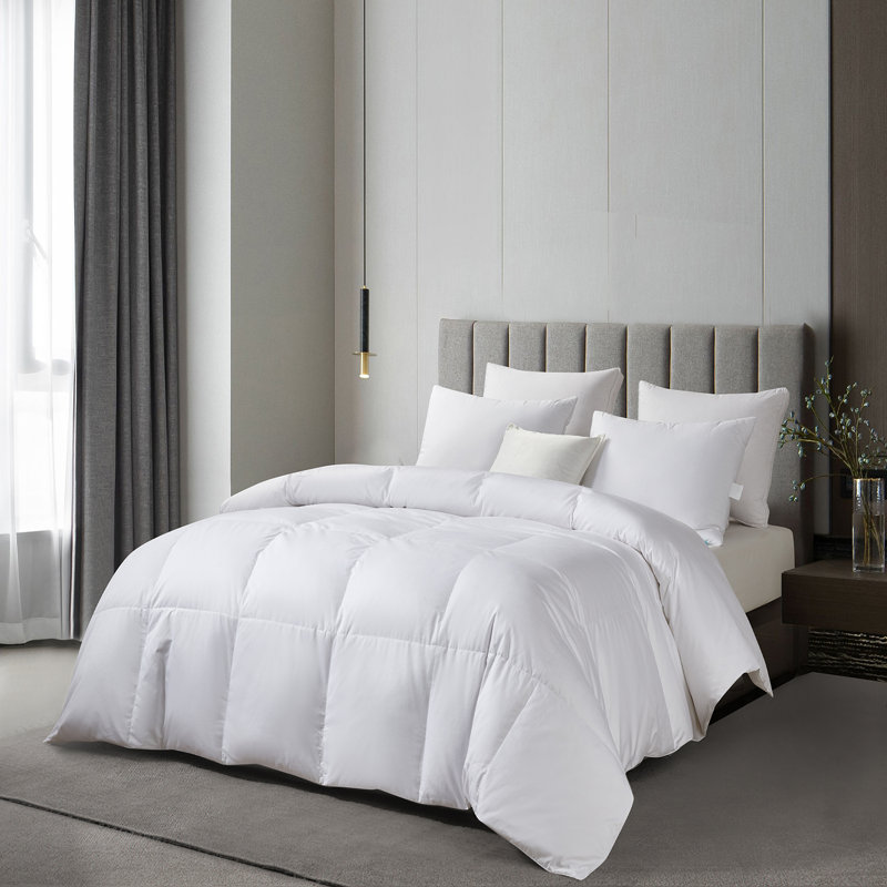 Martha Stewart White Down Comforter, 650 Fill Power, Made in USA, King