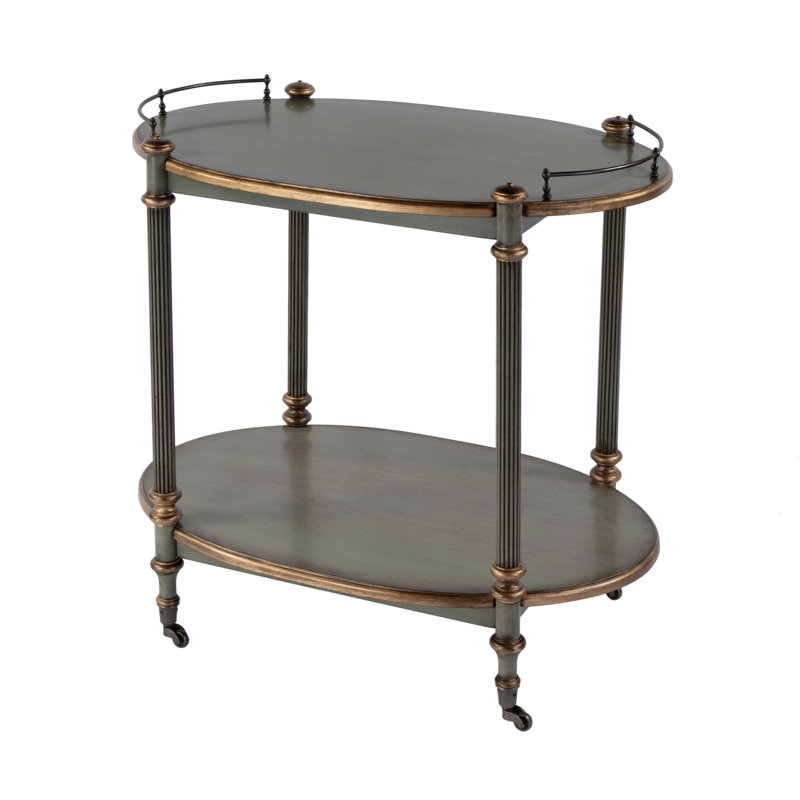 Keating Serving Cart, Green