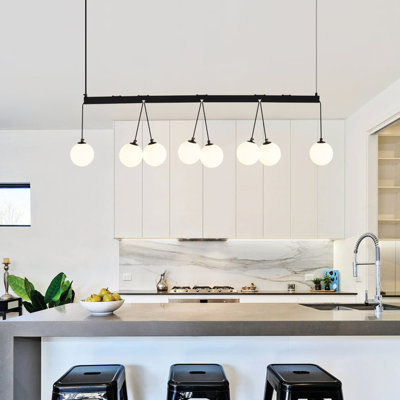 Metal 8- For Home Decor - Damp Location Tolerant Pendant Kitchen & Living Area Classic Design