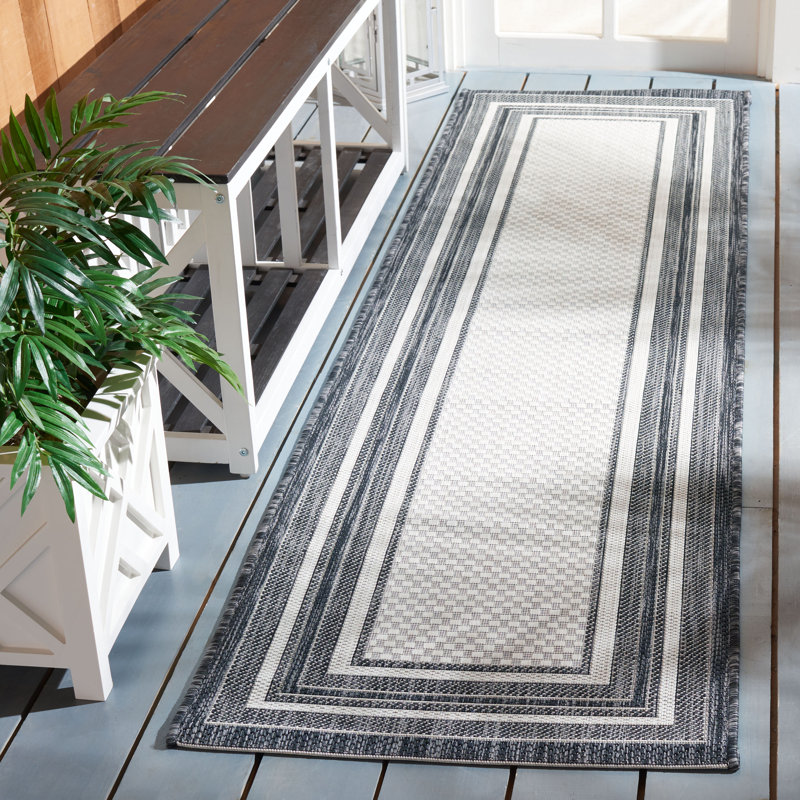 Tapis d'intérieur tissé à la machine Chancy, Tapis de couloir 2 pi 3 po x 10 pi