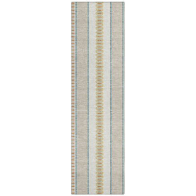 Machine Washable Indoor/Outdoor Chantille ACN2681 Stripes Rug