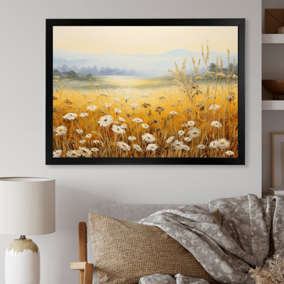 «Golden Harvest Floral Field II», reproduction sur toile